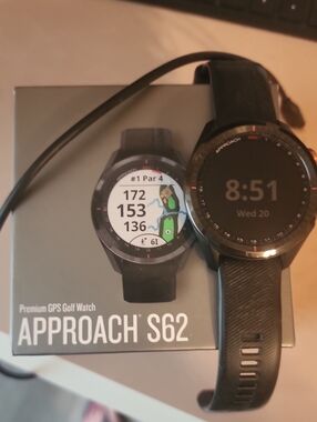Garmin Approach S62 Smart Golf Watch - Black